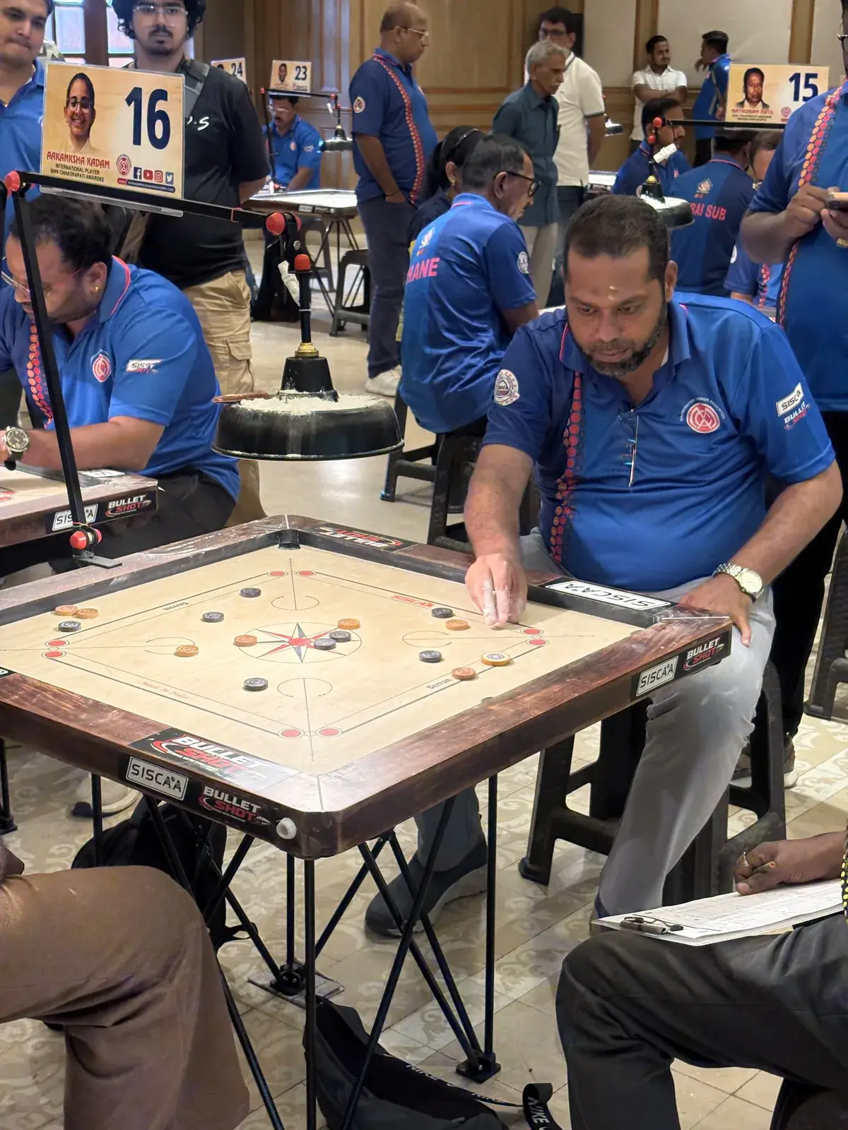 Match in progress. Focus at the championship table