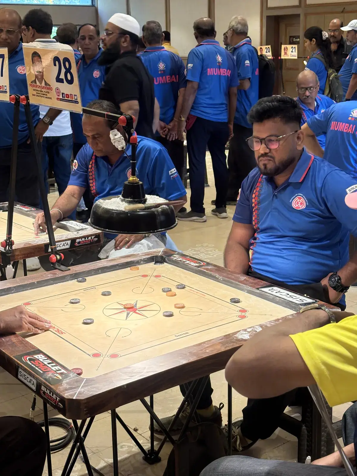 Team match day. Club league on Siscaa boards